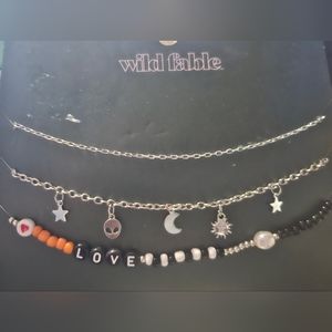 3 Wild Fable necklaces.